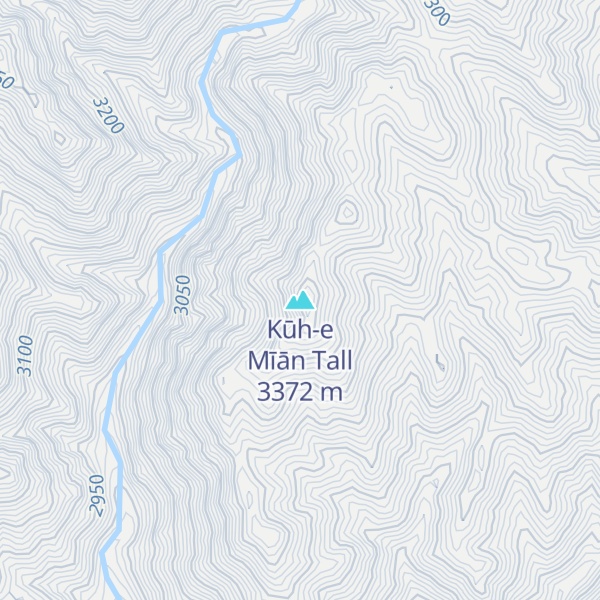 Map of Kūh-e Mīān Tall