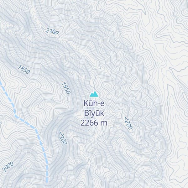 Map of Kūh-e Bīyūk