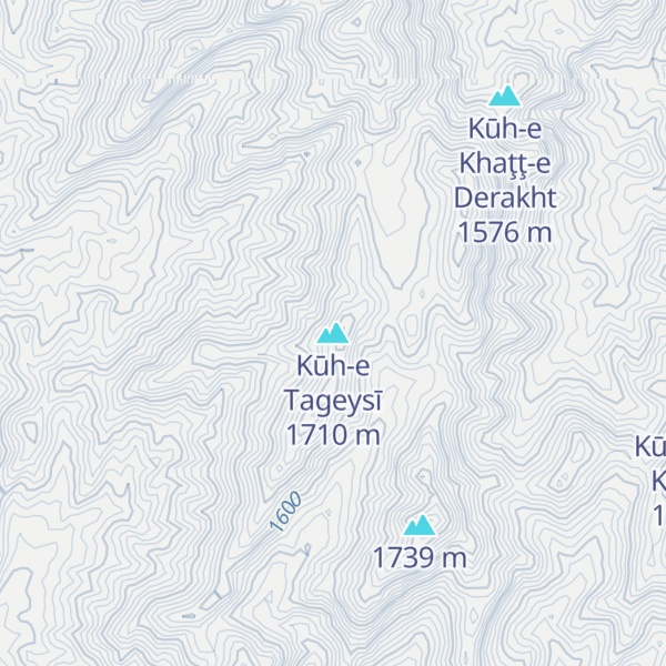 Map of Kūh-e Tageysī