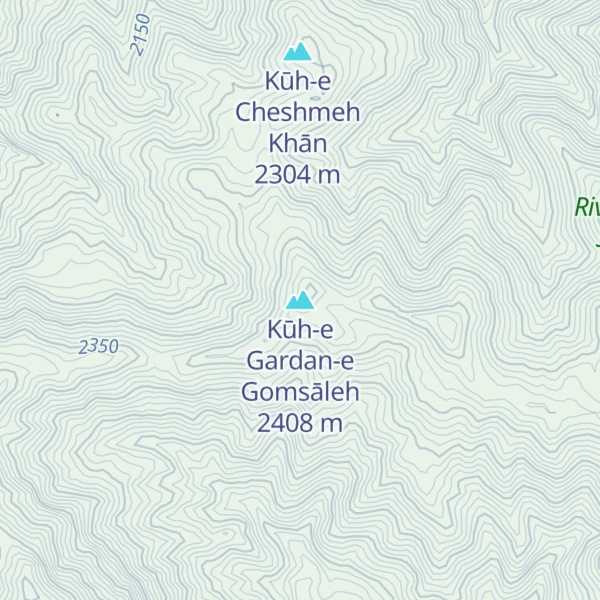 Map of Kūh-e Gardan-e Gomsāleh