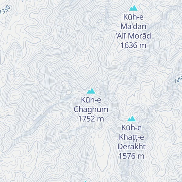 Map of Kūh-e Chaghūm