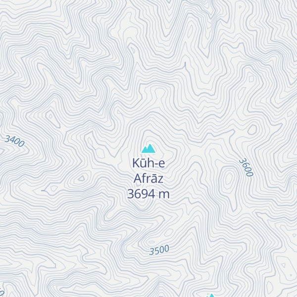 Map of Kūh-e Afrāz