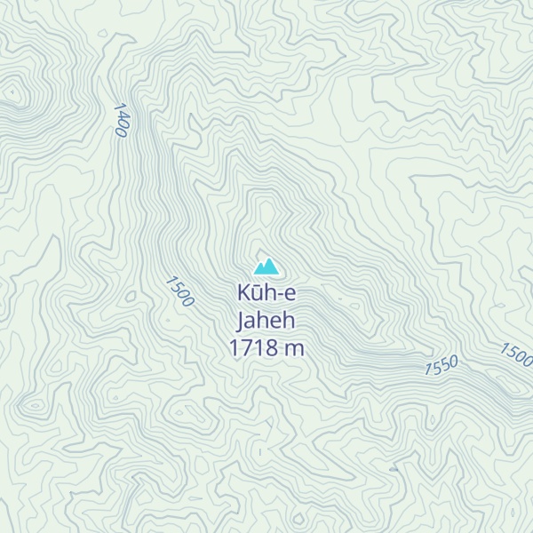 Map of Kūh-e Jaheh
