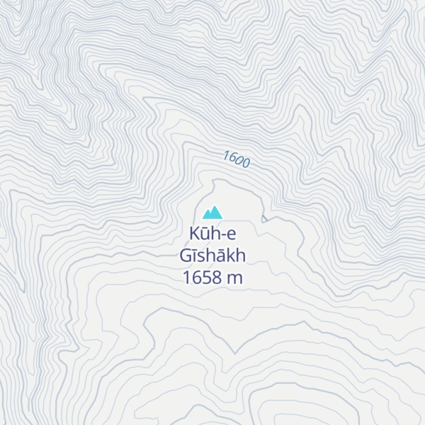 Map of Kūh-e Gīshākh
