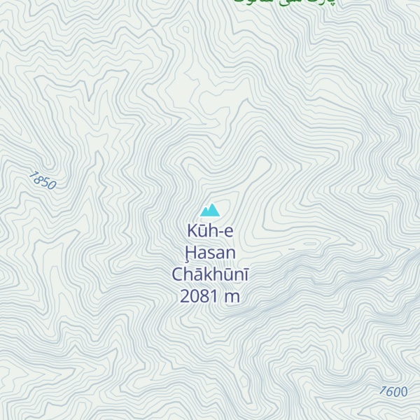 Map of Kūh-e Ḩasan Chākhūnī