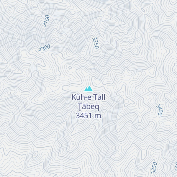 Map of Kūh-e Tall Ţābeq