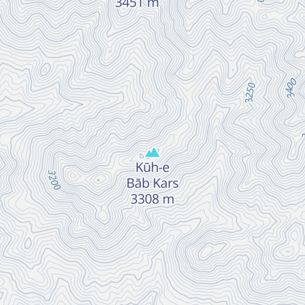 Map of Kūh-e Bāb Kars