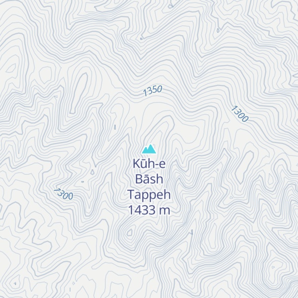 Map of Kūh-e Bāsh Tappeh