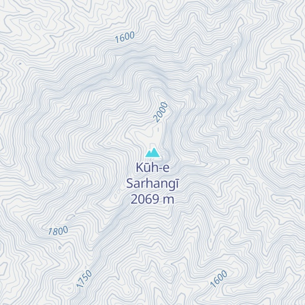 Map of Kūh-e Sarhangī