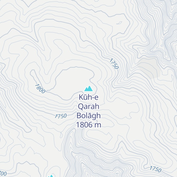 Map of Kūh-e Qarah Bolāgh