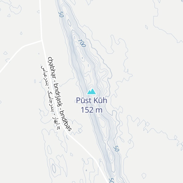 Map of Pūst Kūh