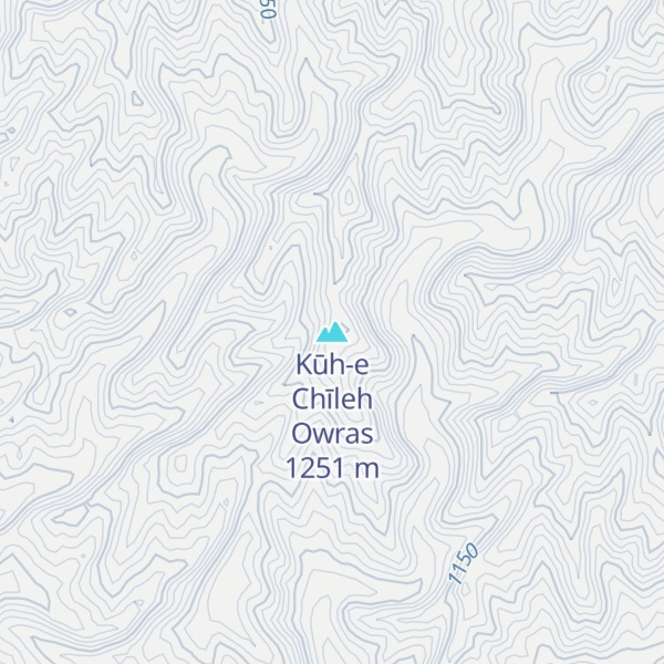 Map of Kūh-e Chīleh Owras