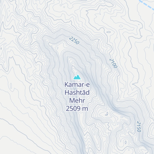 Map of Kamar-e Hashtād Mehr
