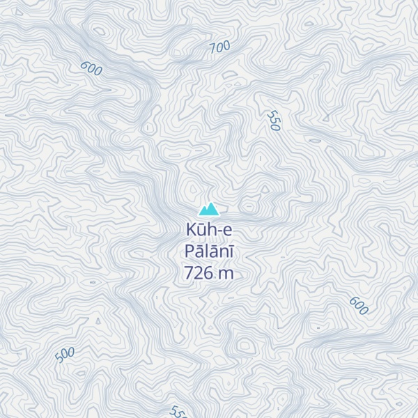 Map of Kūh-e Pālānī