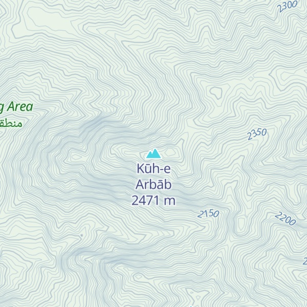 Map of Kūh-e Arbāb