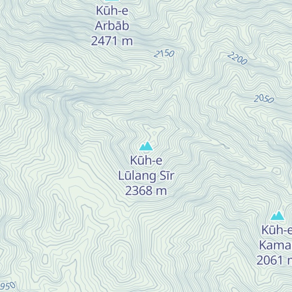 Map of Kūh-e Lūlang Sīr