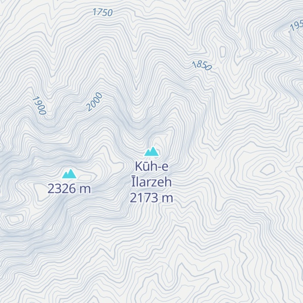 Map of Kūh-e Īlarzeh