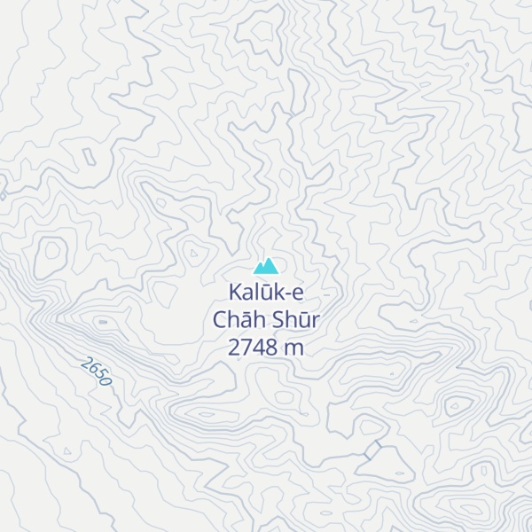 Map of Kalūk-e Chāh Shūr