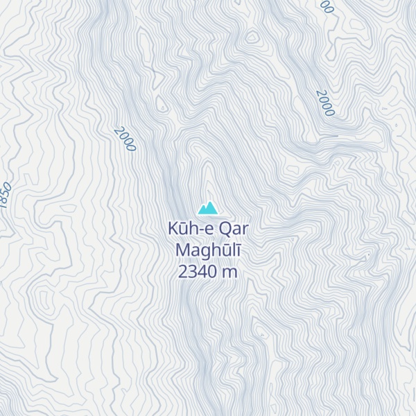 Map of Kūh-e Qar Maghūlī