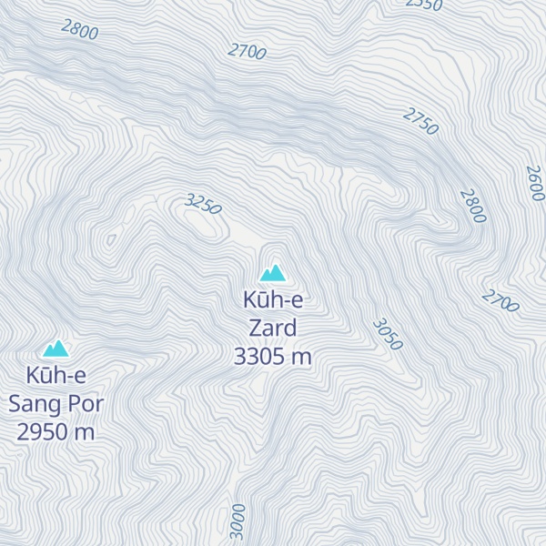 Map of Kūh-e Zard
