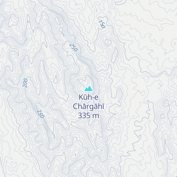 Map of Kūh-e Chārgāhī