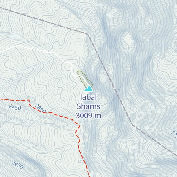Map of Jabal Shams