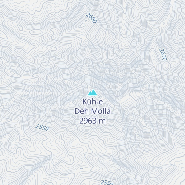 Map of Kūh-e Deh Mollā