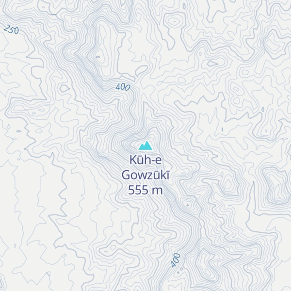Map of Kūh-e Gowzūkī