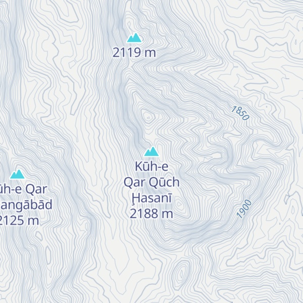 Map of Kūh-e Qar Qūch Ḩasanī