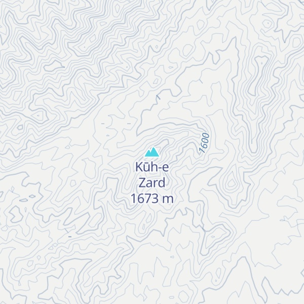 Map of Kūh-e Zard