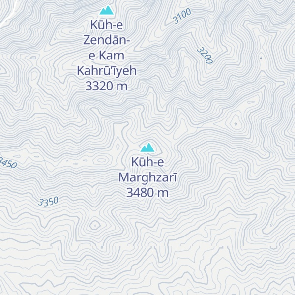 Map of Kūh-e Marghzarī