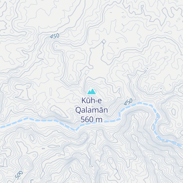 Map of Kūh-e Qalamān