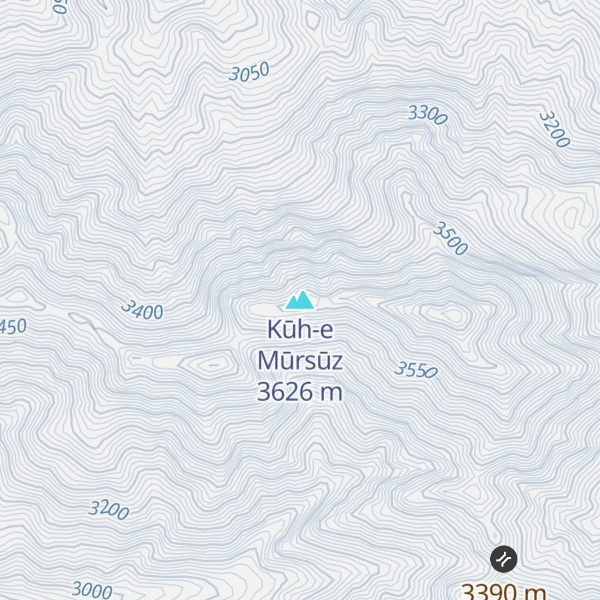 Map of Kūh-e Mūrsūz