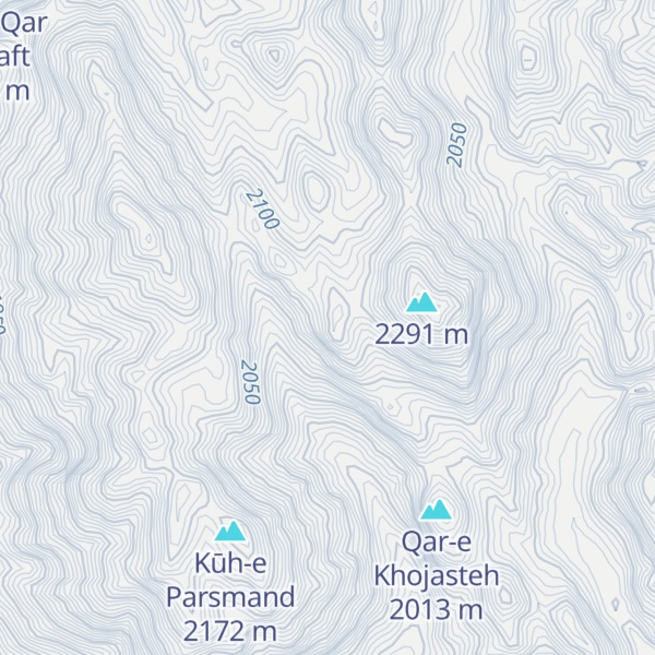 Map of Kūh-e Qar Cheshmeh