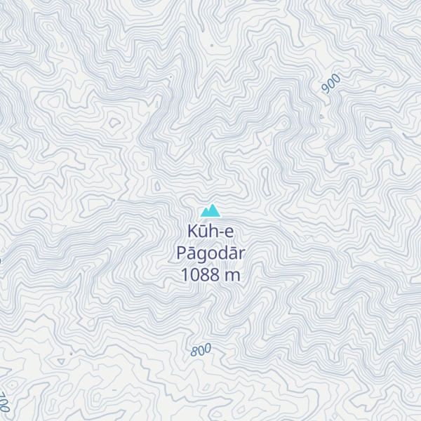 Map of Kūh-e Pāgodār