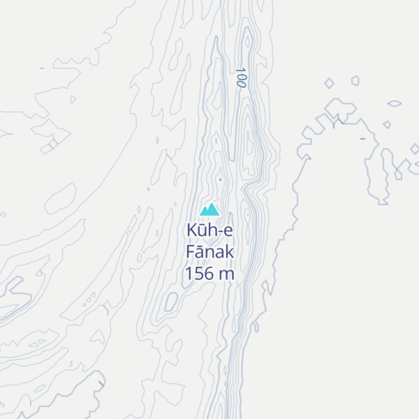 Map of Kūh-e Fānak