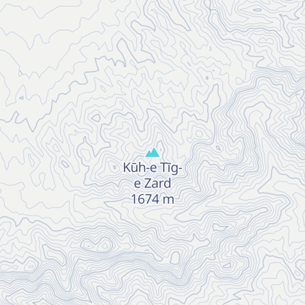 Map of Kūh-e Tīg-e Zard