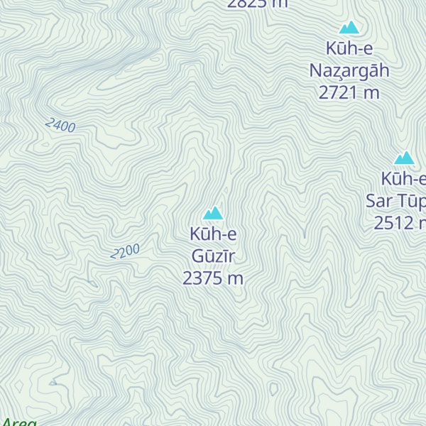 Map of Kūh-e Gūzīr
