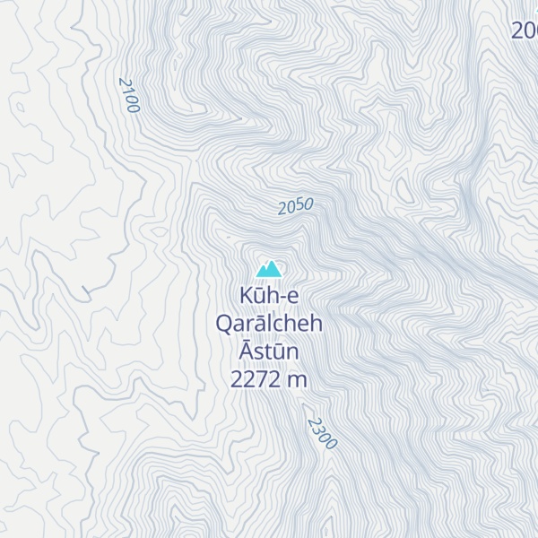 Map of Kūh-e Qarālcheh Āstūn