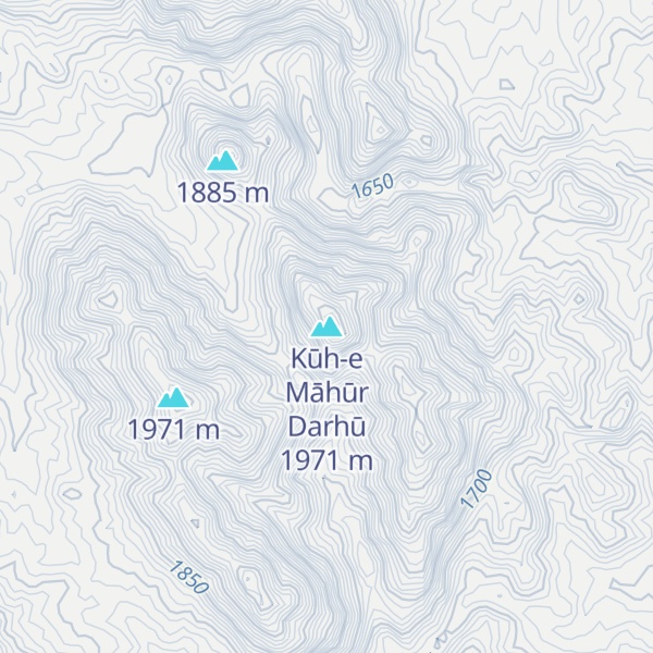 Map of Kūh-e Māhūr Darhū