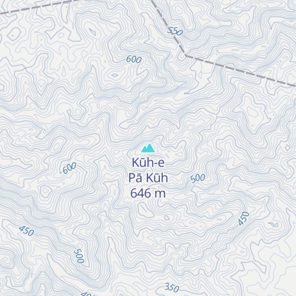 Map of Kūh-e Pā Kūh