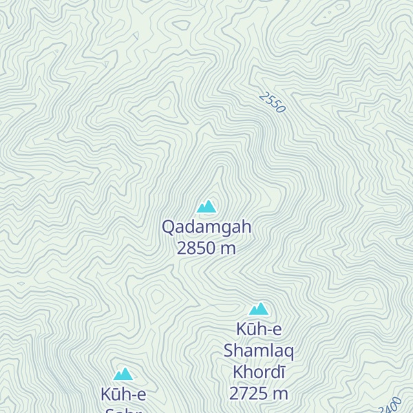 Map of Qadamgah