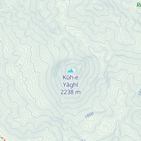 Map of Kūh-e Yāghī