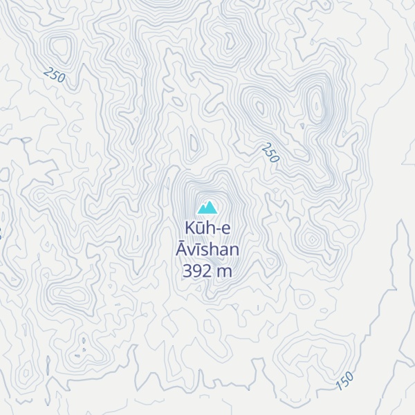 Map of Kūh-e Āvīshan