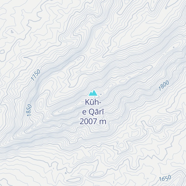 Map of Kūh-e Qārī