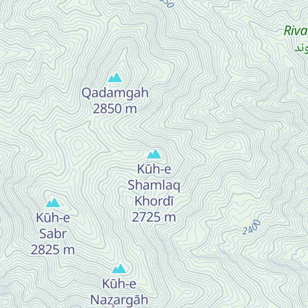 Map of Kūh-e Shamlaq Khordī