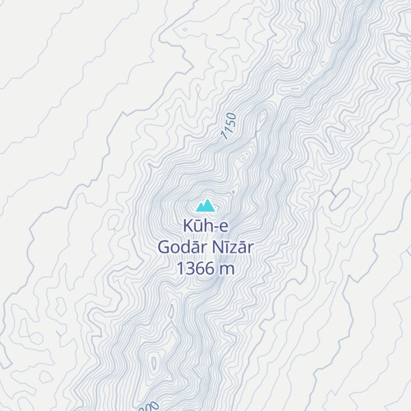 Map of Kūh-e Godār Nīzār