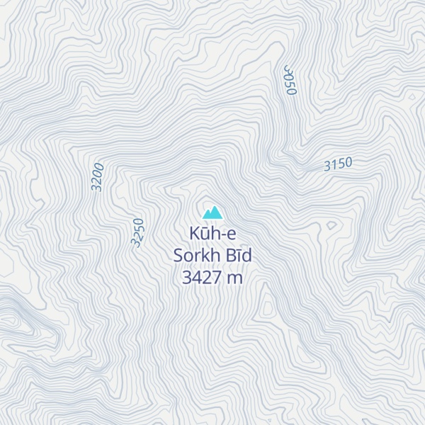 Map of Kūh-e Sorkh Bīd