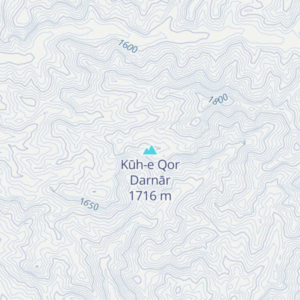 Map of Kūh-e Qor Darnār