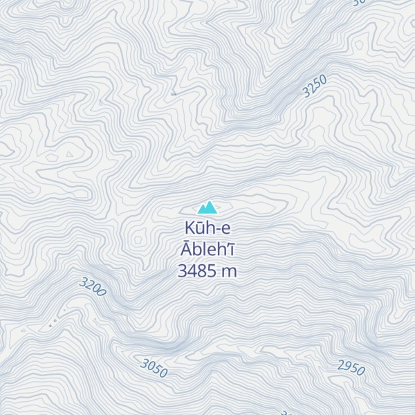 Map of Kūh-e Ābleh’ī